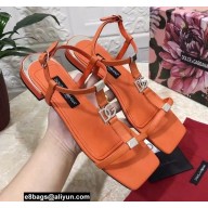 Dolce & Gabbana Nappa leather DG sandals Orange 2022