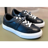 Hermes Kelly buckle Calfskin Day Sneakers Black 2022