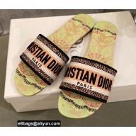 Dior Embroidered Cotton Dway Slides 03 2022