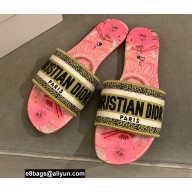 Dior Embroidered Cotton Dway Slides 01 2022