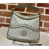 Gucci Large shoulder bag with Interlocking G 696011 GG Canvas Oatmeal