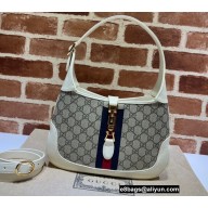 Gucci Jackie 1961 Small Hobo Bag 636706 GG Canvas White