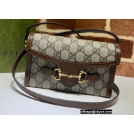 Gucci Horsebit 1955 Mini Bag 699296 GG Canvas Brown