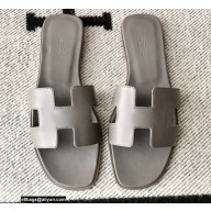 Hermes Oran Flat Sandals in Swift Box Calfskin 22