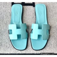 Hermes Oran Flat Sandals in Swift Box Calfskin 45