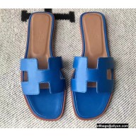 Hermes Oran Flat Sandals in Swift Box Calfskin 58
