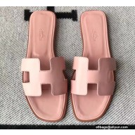 Hermes Oran Flat Sandals in Swift Box Calfskin 70