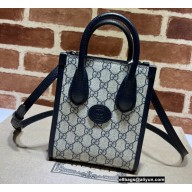 Gucci Mini tote bag with Interlocking G 671623 GG Canvas Blue