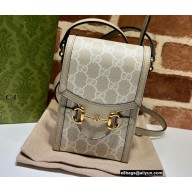 Gucci Horsebit 1955 Mini Bag 625615 GG Canvas Oatmeal