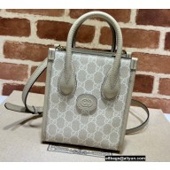 Gucci Mini tote bag with Interlocking G 671623 GG Canvas Oatmeal