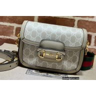 Gucci Horsebit 1955 GG mini bag 658574 GG Canvas Oatmeal