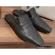 Hermes Perforated H Eloge mules Black 2022