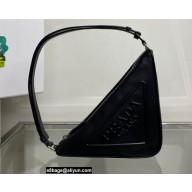 Prada Triangle leather pouch Bag 1NQ043 Black 2022
