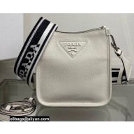 Prada Leather mini shoulder Bag 1BH191 White 2022