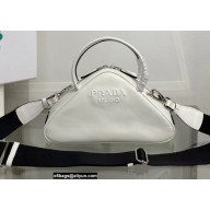 Prada Triangle leather Bag 1BB082 White 2022