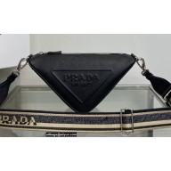 Prada Triangle Saffiano leather Bag 2VH155 Black 2022