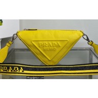 Prada Triangle Saffiano leather Bag 2VH155 Yellow 2022
