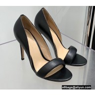 Gianvito Rossi Heel 10.5cm Baiser Leather Sandals Black 2022