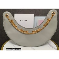 Celine large ava chain bag in smooth Calfskin Gray/Gold 2022
