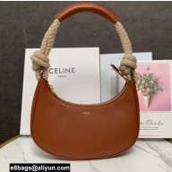 Celine Medium Strap Ava Bag with Rope in smooth Calfskin Brown 2022
