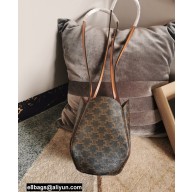 Celine Marlou Bag In Triomphe Canvas And Calfskin 2022