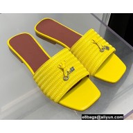 Loro Piana Sprightly Charms Flat Sandals Yellow 2022