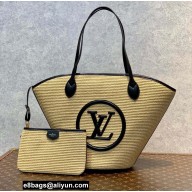 Louis Vuitton knitted raffia Saint Jacques Bag M59808 Black