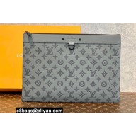 Louis Vuitton Monogram Shadow leather Pochette Discovery Bag M81385