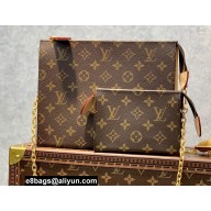 Louis Vuitton Monogram Canvas Toiletry Pouch 26 Bag with Chain and Small Pouch M47543