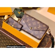 Louis Vuitton Monogram Canvas Félicie Strap & Go Bag with Strap M80091 Green