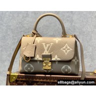 Louis Vuitton Monogram Empreinte leather Madeleine BB Bag Dove Gray/Crème Beige