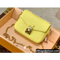 Louis Vuitton Monogram Empreinte leather Micro Métis Bag M81407 Yellow