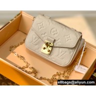 Louis Vuitton Monogram Empreinte leather Micro Métis Bag M81390 Beige