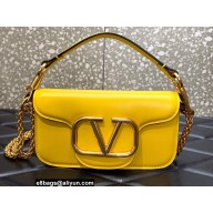 Valentino VLogo Signature Loco Small Shoulder Bag Yellow 2022