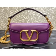 Valentino VLogo Signature Loco Small Shoulder Bag Purple 2022