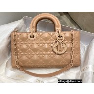 Dior Lady D-Joy Bag in Nude Pink Cannage Calfskin with Diamond Motif 2022