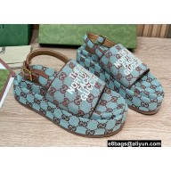 Gucci Heel 5.5cm Platform GG Sandals 04 2022