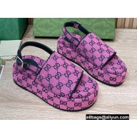 Gucci Heel 5.5cm Platform GG Sandals 16 2022