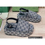 Gucci Heel 5.5cm Platform GG Sandals 18 2022