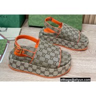 Gucci Heel 5.5cm Platform GG Sandals 20 2022