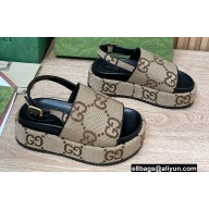Gucci Heel 5.5cm Platform GG Sandals 23 2022