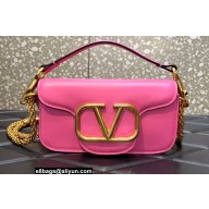 Valentino VLogo Signature Loco Small Shoulder Bag Pink 2022