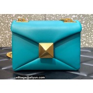 Valentino ONE STUD Nappa Bag With Chain Blue 2022