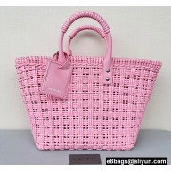 Balenciaga Bistro Small Basket With Strap Shoulder Bag Pink 2022