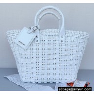 Balenciaga Bistro Small Basket With Strap Shoulder Bag White 2022