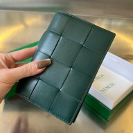 Bottega Veneta Cassette Passport Holder dark green 2024