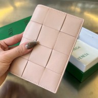 Bottega Veneta Cassette Passport Holder pale pink 2024
