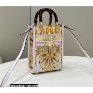Fendi x Versace Mini Sunshine Shopper Bag Fendace Printed White 2022