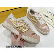 Fendi x Versace Fendace Match satin low-tops Sneakers Pink 2022