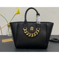 Versace La Medusa Chain Tote Bag Black/Gold